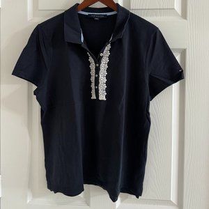 Tommy Hilfiger Women's Blue Top, Size XXL